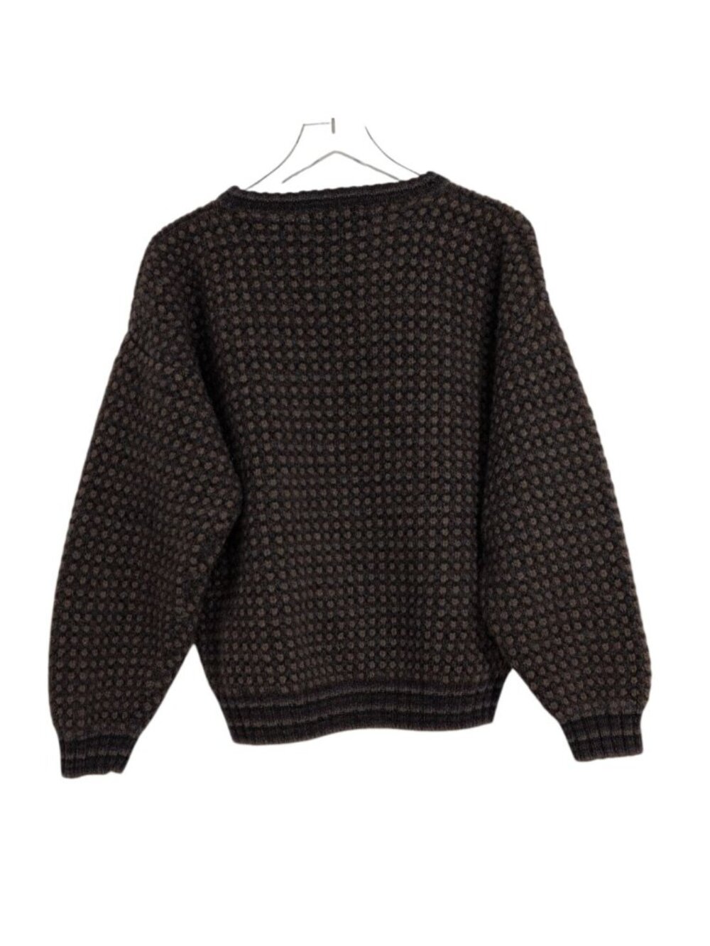 Vintage Eddie Bauer Wool Birdeye Sweater Mens Size Large Brown Earthy Gorpcore - Picture 6 of 6